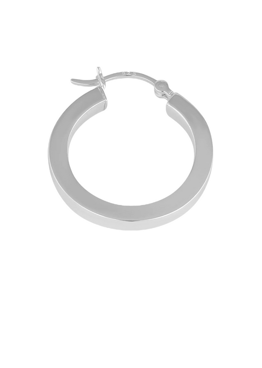 925 Sterling Silver Hoop Earrings 20mmx3.0mm