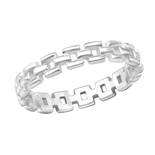 Chain Style 925 Sterling Silver Ring